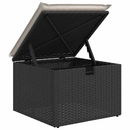 Tuinbankenset Met Kussen 6 Pcs En Crème Poly Rattan