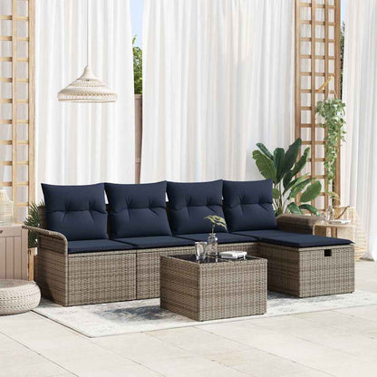 Tuin Sofa Set Met Kussen 5 Pcs Poly Rattan