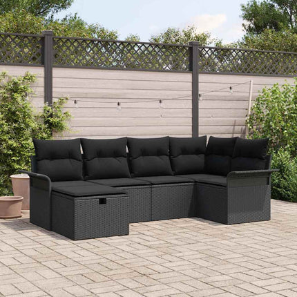 Tuinbankenset 6 St Beige En Crème Poly Rattan