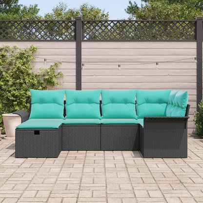 Tuin Sofa Set Met Kussen 6 Pcs Poly Rattan