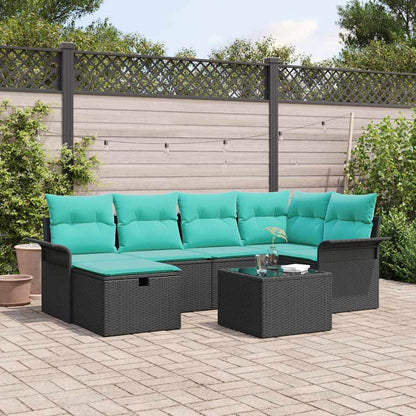 Tuin Sofa Set Met Kussen 6 Pcs Poly Rattan