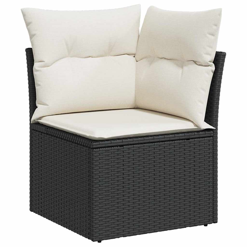 Tuin Sofa Set Met Kussen 7 Pcs En Crème Poly Rattan