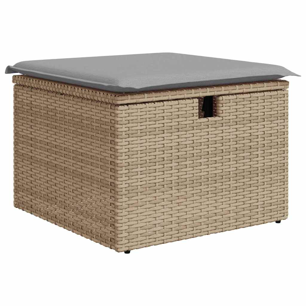 Tuin Sofa Set Met Kussen 8 Pcs En Licht Grijs Poly Rattan