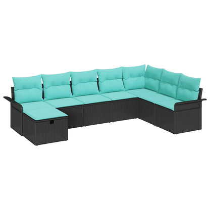 Tuin Sofa Set Met Kussen 8 Pcs Poly Rattan
