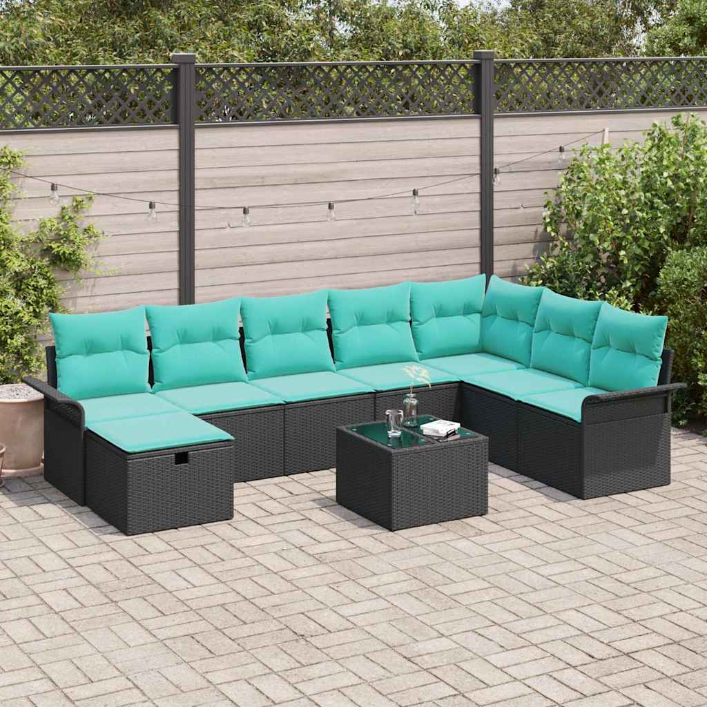 Tuin Sofa Set Met Kussen 8 Pcs Poly Rattan