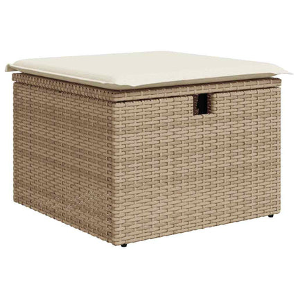 Tuin Sofa Set 6 St 6-Aantal Zitplaatsen Beige En Crème