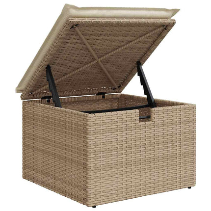 Tuin Sofa Set 6 St 6-Aantal Zitplaatsen Beige En Crème