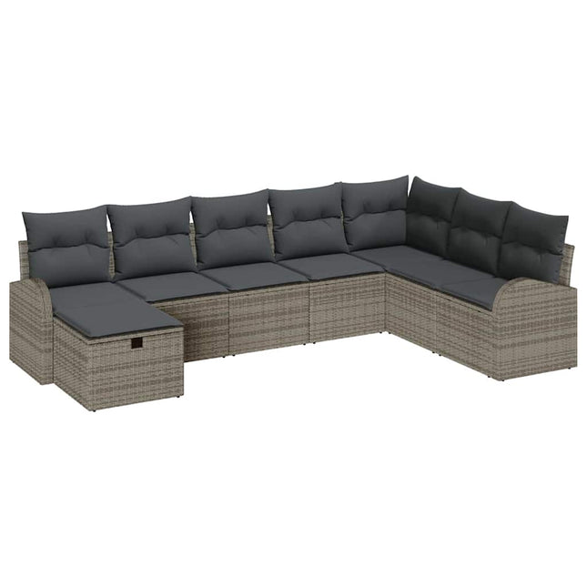 Bankstel Met Kussen Met Opslag Poly Rattan