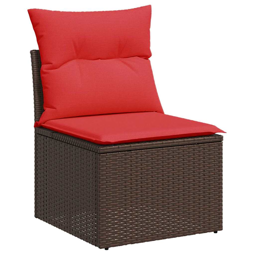 Bankstel Met Kussen Met Opslag En Poly Rattan