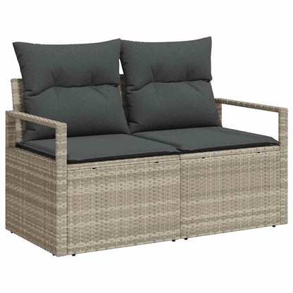 Bankstel Met Kussen Met Opslag 6 Pcs Poly Rattan