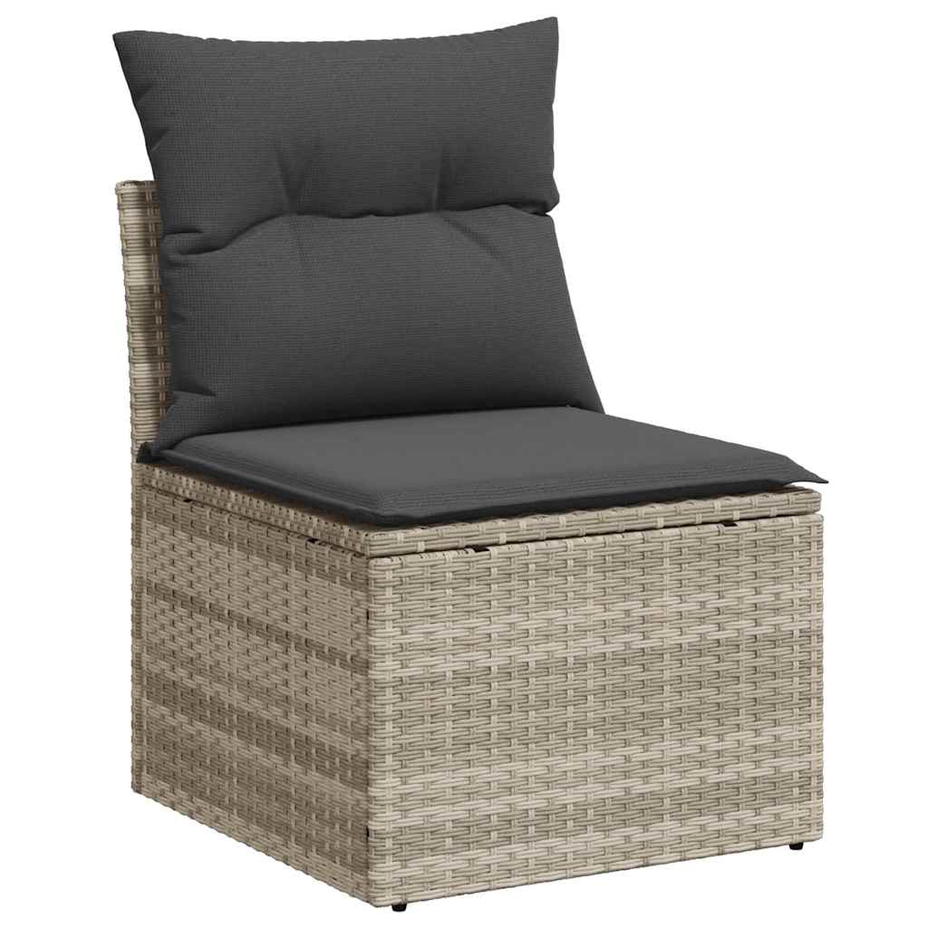Bankstel Met Kussen Met Opslag 6 Pcs Poly Rattan