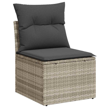Bankstel Met Kussen Met Opslag 6 Pcs Poly Rattan