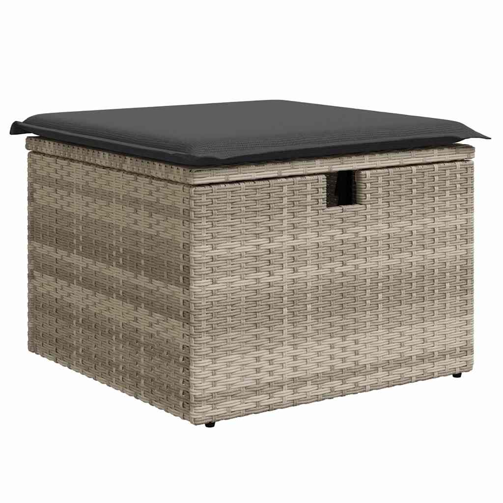 Bankstel Met Kussen Met Opslag 6 Pcs Poly Rattan