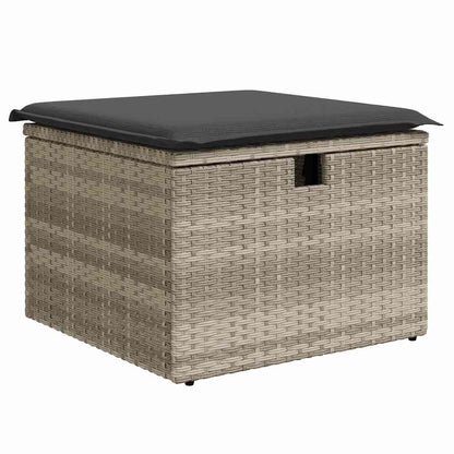Bankstel Met Kussen Met Opslag 6 Pcs Poly Rattan