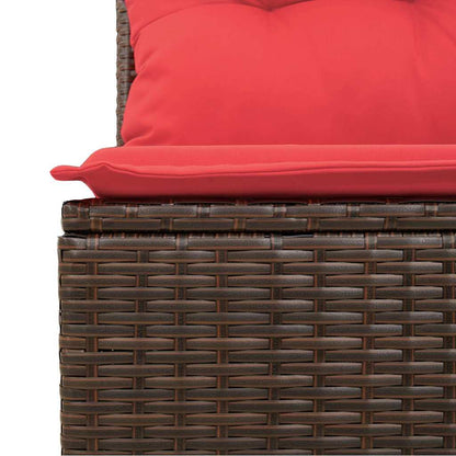 Bankstel Met Kussen Met Opslag 7 Pcs En Poly Rattan