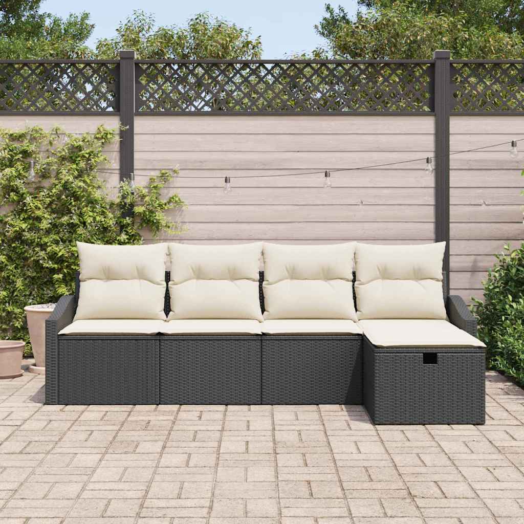 Bankstel Met Kussen 6 Pcs Poly Rattan