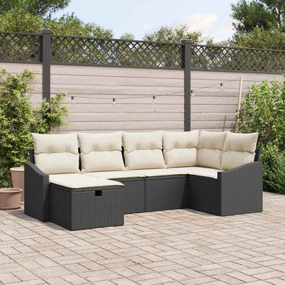 Bankstel Met Kussen 7 Pcs Poly Rattan