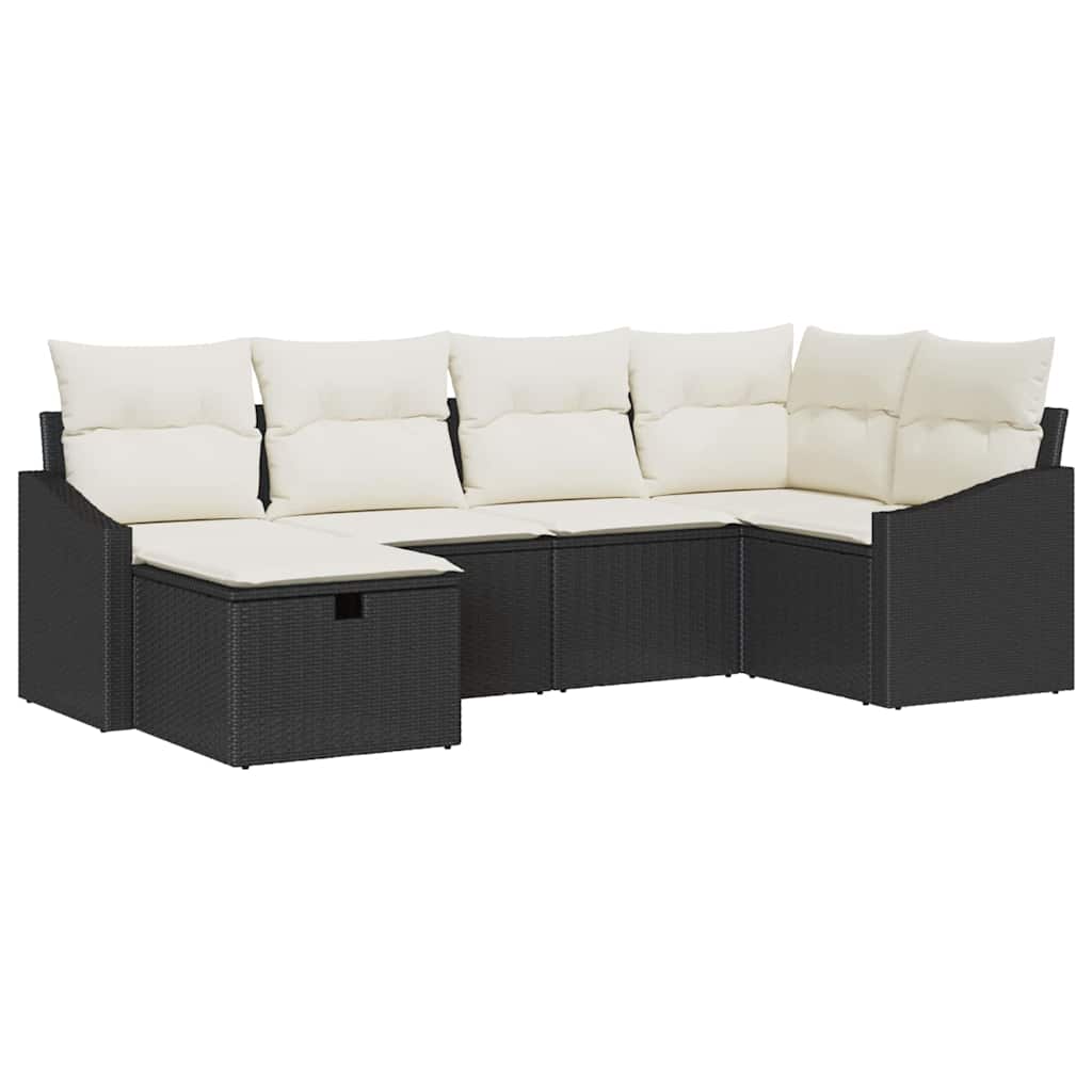 Bankstel Met Kussen 7 Pcs Poly Rattan