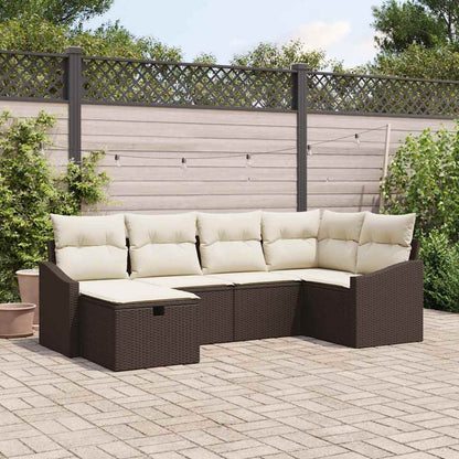 Bankstel Met Kussen 7 Pcs Poly Rattan