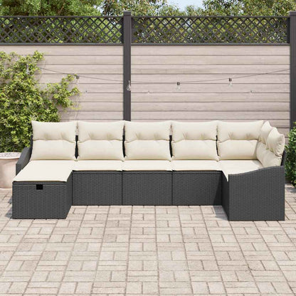 Bankstel Met Kussen 7 Pcs Poly Rattan
