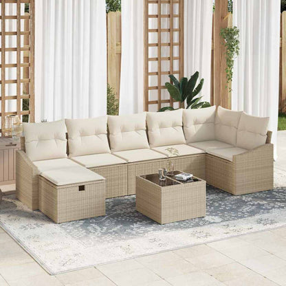 Bankstel Met Kussen 7 Pcs Poly Rattan
