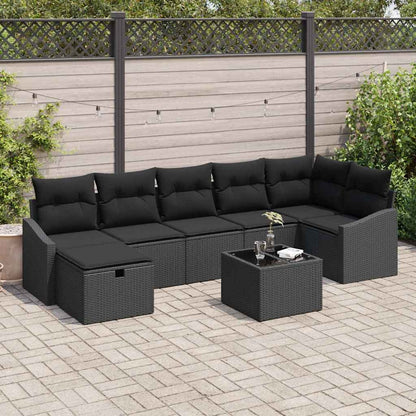 Bankstel Met Kussen 7 Pcs Poly Rattan