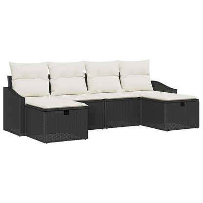 Bankstel Met Kussen 6 Pcs Poly Rattan