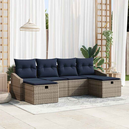 Bankstel Met Kussen 5 Pcs Poly Rattan