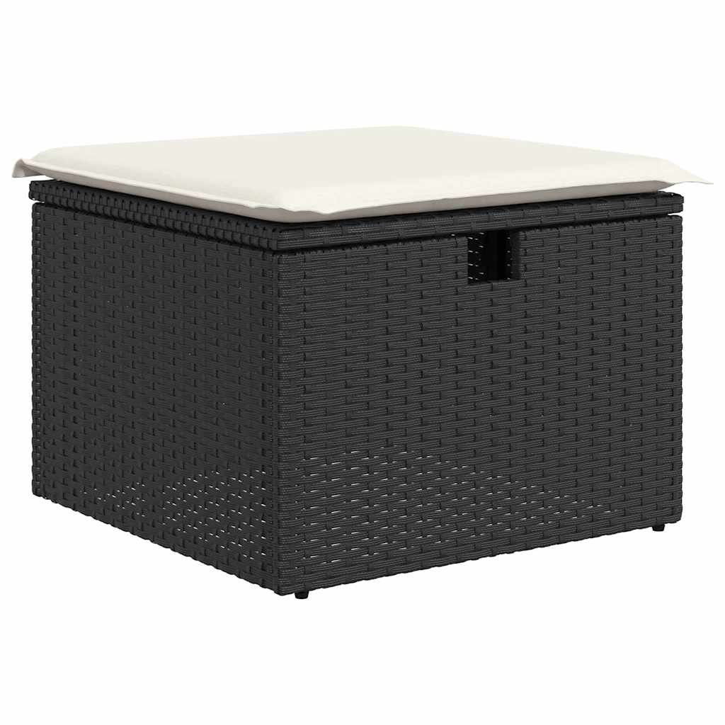Bankstel Met Kussen 9 Pcs Poly Rattan