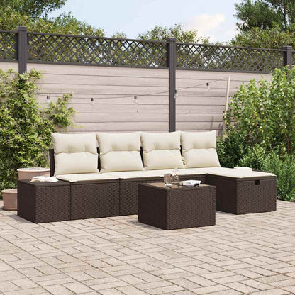 Bankstel Met Kussen 5 Pcs Poly Rattan