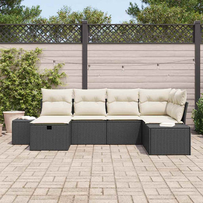 Bankstel Met Kussen 7 Pcs Poly Rattan