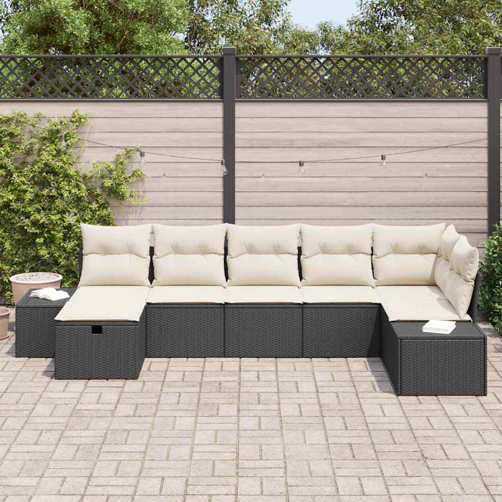 Bankstel Met Kussen 8 Pcs Poly Rattan
