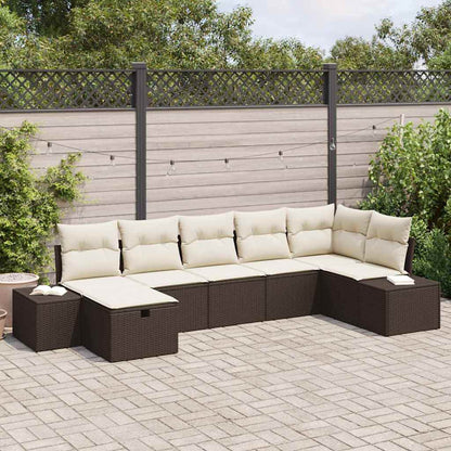 Bankstel Met Kussen 8 Pcs Poly Rattan