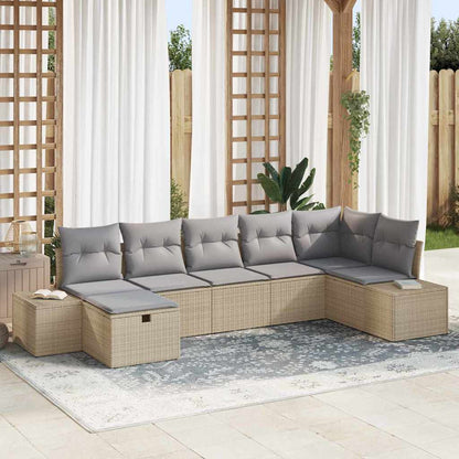 Bankstel Met Kussen 8 Pcs Poly Rattan
