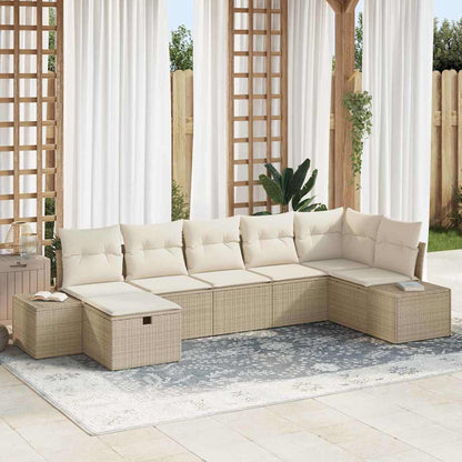 Bankstel Met Kussen 8 Pcs Poly Rattan