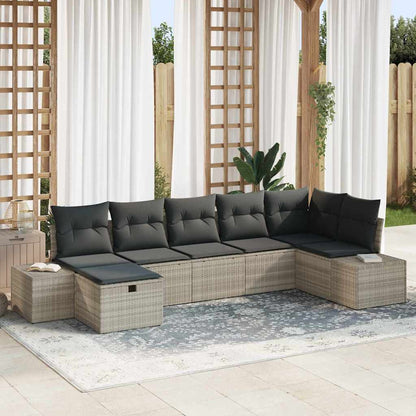 Bankstel Met Kussen 8 Pcs Poly Rattan