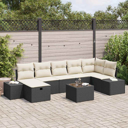 Bankstel Met Kussen 8 Pcs Poly Rattan
