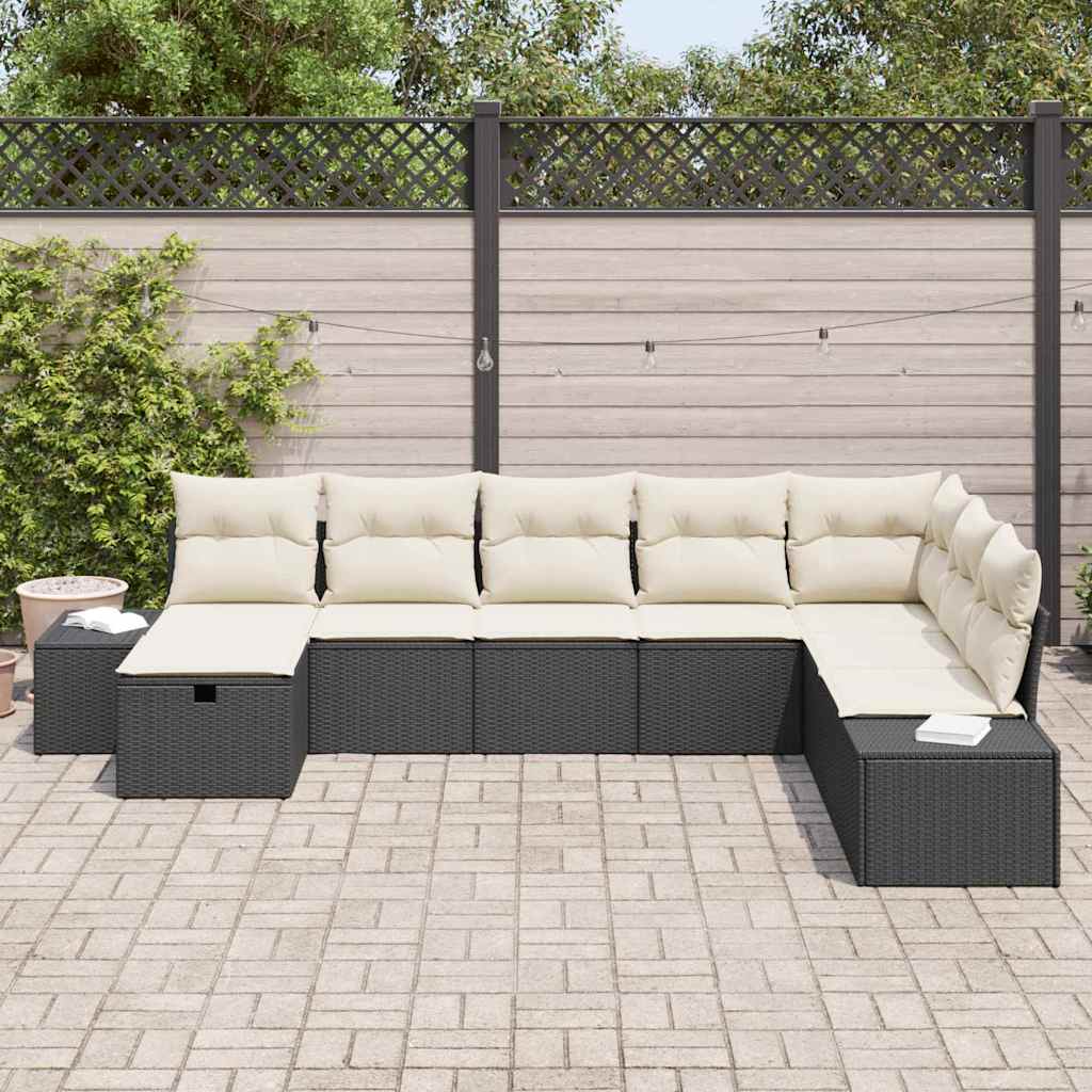 Tuin Sofa Set Met Kussen 8 Pcs Poly Riet