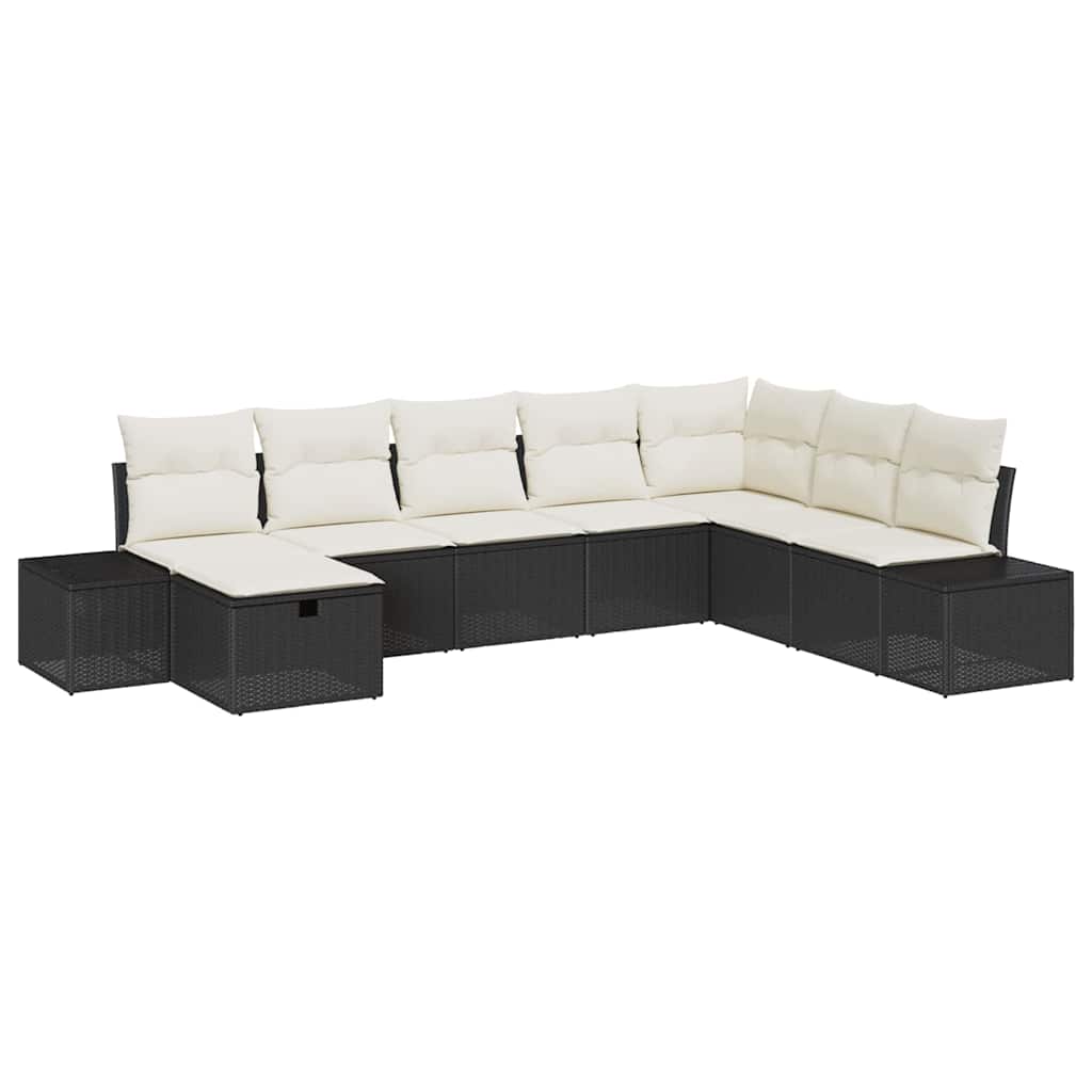 Tuin Sofa Set Met Kussen 8 Pcs Poly Riet
