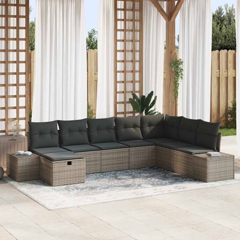 Tuin Sofa Set Met Kussen 8 Pcs Poly Riet