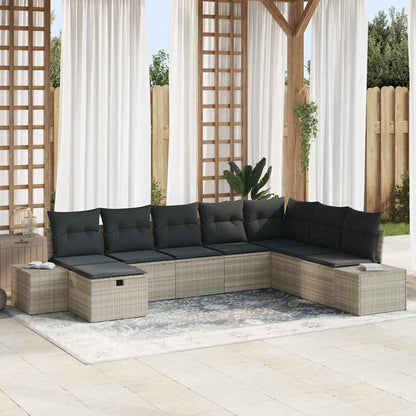 Tuin Sofa Set Met Kussen 8 Pcs Poly Riet