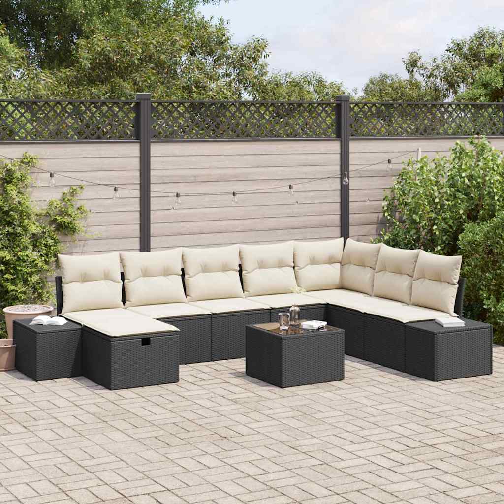 Tuin Sofa Set Met Kussen 8 Pcs Poly Riet