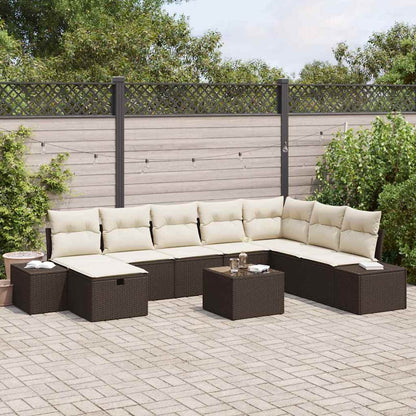 Tuin Sofa Set Met Kussen 8 Pcs Poly Riet