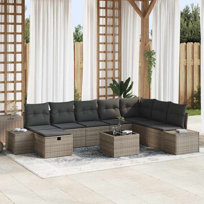 Tuin Sofa Set Met Kussen 8 Pcs Poly Riet