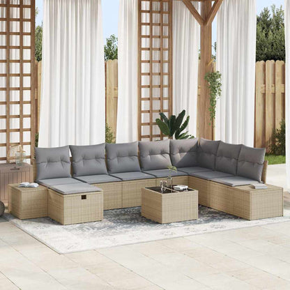 Tuin Sofa Set Met Kussen 8 Pcs Poly Riet