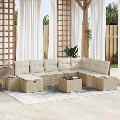 Tuin Sofa Set Met Kussen 8 Pcs Poly Riet