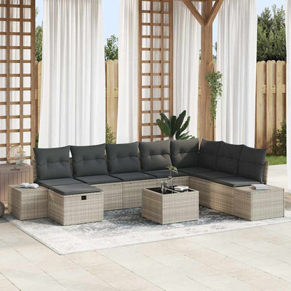 Tuin Sofa Set Met Kussen 8 Pcs Poly Riet