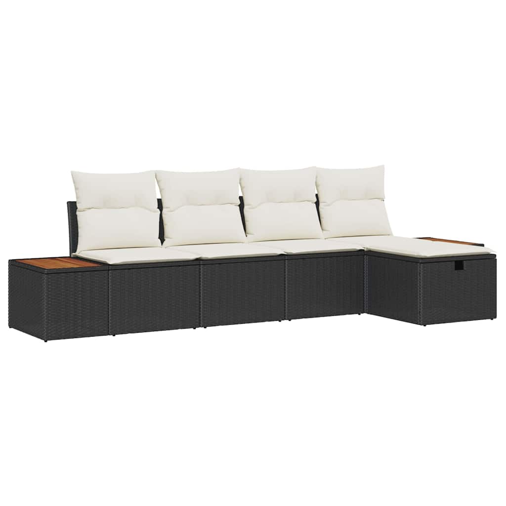 Tuin Sofa Set Met Kussen 5 Pcs Poly Riet