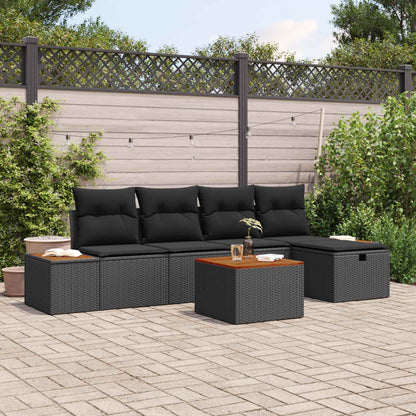 Tuin Sofa Set Met Kussen 5 Pcs Poly Riet