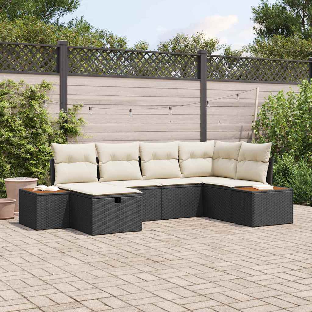 Tuin Sofa Set Met Kussen Met Opslag Poly Rattan